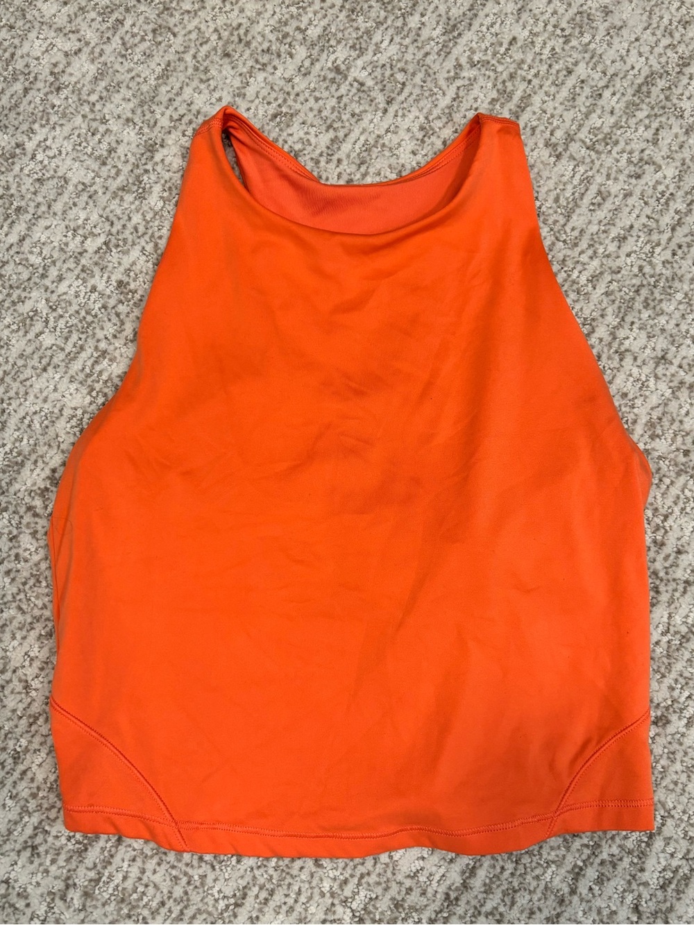 Sleeveless High-Neck Tank Top, shelf bra!